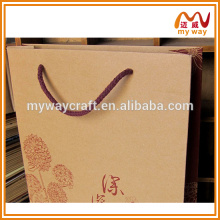 Arts et métiers kraft sacs en papier sac à provisions pliable acheter chez Chine fournisseurs